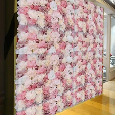 Flower Wall Panel Artificial Flower Wall Backdrop Flower Decoration 12Pcs