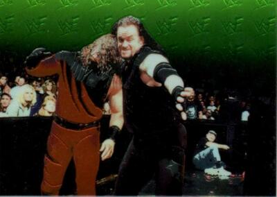 The Undertaker Kane WWF Comic Image Wrestling Trading Card 1999