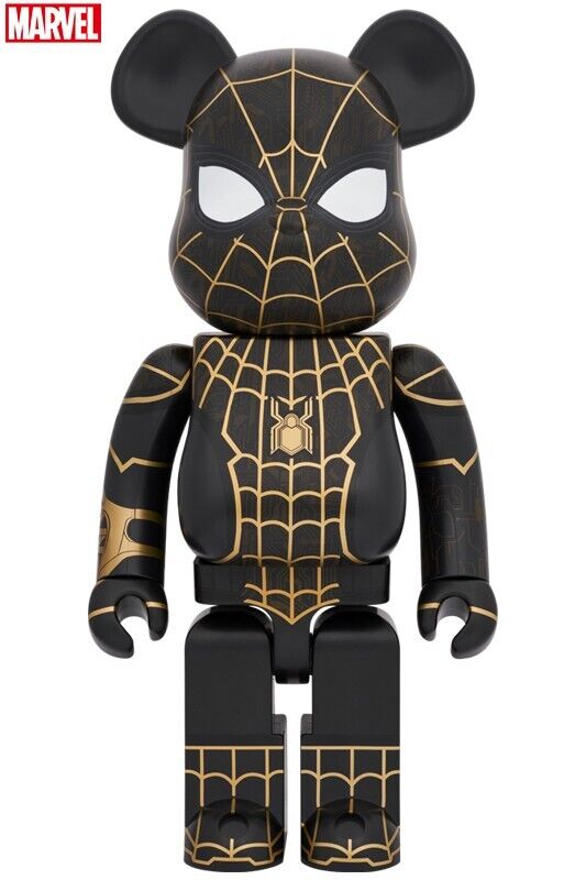 BE@RBRICK SPIDER MAN BLACK GOLD SUIT 1000% Bearbrick 2024 BE@RBRICK SPIDER MAN BLACK GOLD SUIT 1000% Bearbrick 2024