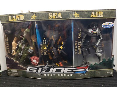 G.I. Joe Combat Squad Land Sea Air Sigma 6 3-Pack New/Sealed HTF