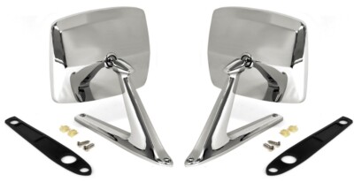 NEW! Outside Rear View Mirror 1968-1979 Bronco, F-150, F250, F350 - Chrome Pair