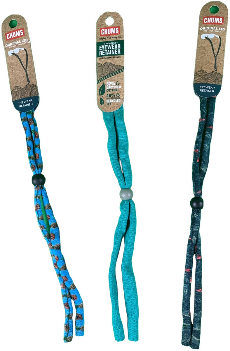 Three Pack Chums Original Cotton Eyewear Retainer Sunglass Strap, Standard  End