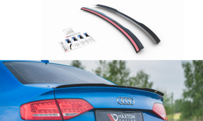Spoiler Wing Extension Maxton Design Gloss for Audi A4 / A4 S-Line B8 / B8 FL