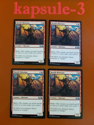 4x Hostile Minotaur | M19 Core Set 2019 | MTG Magic Cards