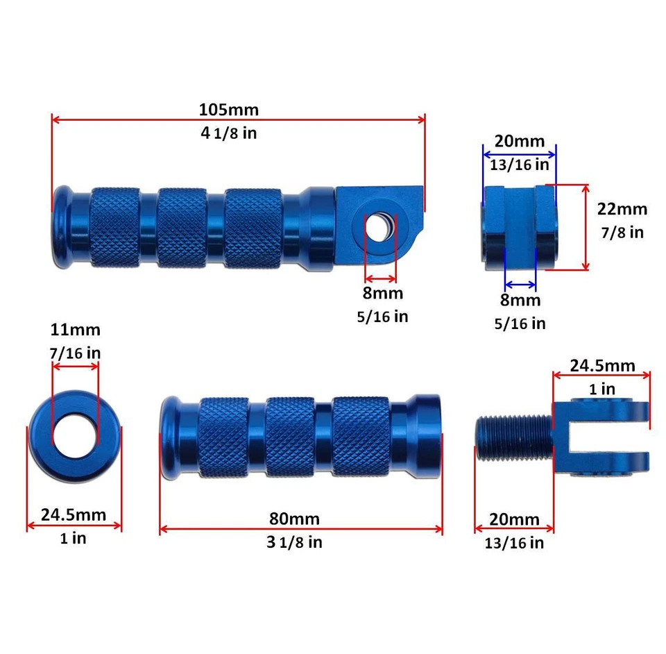 Синяя передняя задняя спортивная подставка для Suzuki GSXR 97-05 - Изображение 2 из 4
