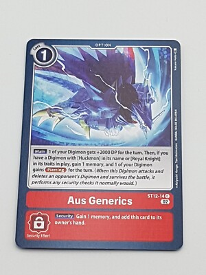 Digimon TCG Aus Generics NM