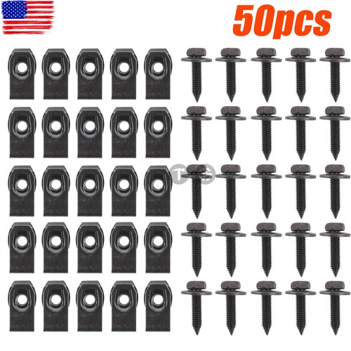 1/4-20 Body Bolts & U-Nut Clips (25 Each) #1590 (858/19) 50PCS - Foto 6