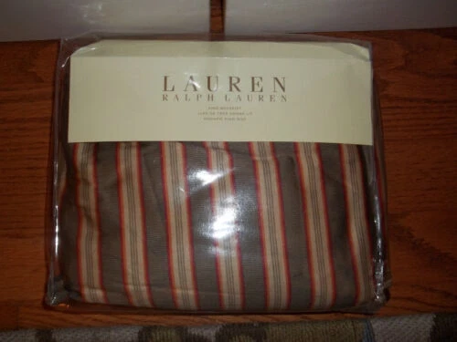 Rayas de mezcla de algodón Ralph Lauren faldas de cama