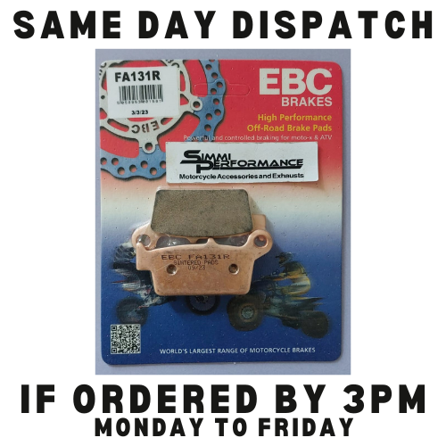 EBC Rear Brake Pads R Series fits Gas Gas EC 300  2000 to 2008