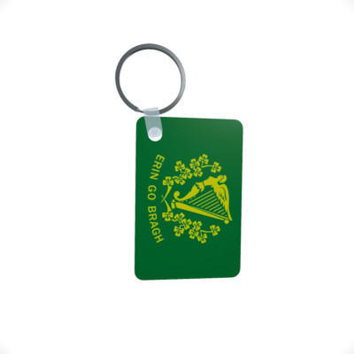 Schlüsselanhänger Flagge Fahne Erin go bragh Alu 40 x 57 mm
