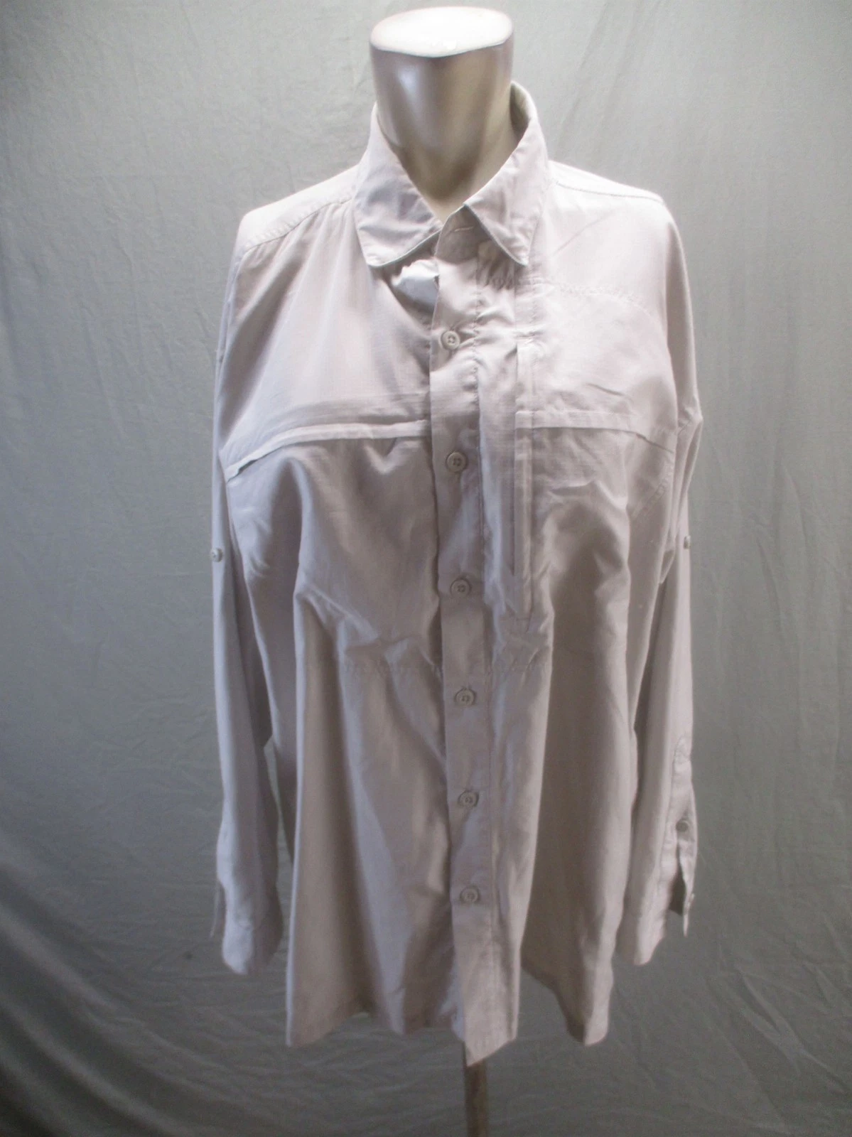 Patagonia Size L Mens Gray Long Sleeve Collared Outdoor Button Up Shirt 313