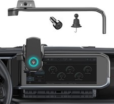 Car Phone Mount for Wrangler 2024-2025 & Gladiator JT 2024-2025, 15W Fast Charge