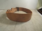☆ ~DP Fit For Life Leather Weightlifting Belt Size Med Made in USA~ ☆GOOD☆ — photo 1