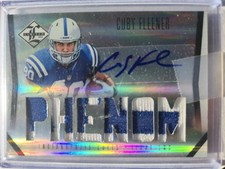 2012 Limited Coby Fleener Phenom Patch Jersey Auto 2 Color Clean Auto 119/299