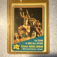 1972-73 Topps All Star Kareem Abdul-Jabbar Wilt Chamberlain #163 Bucks Lakers