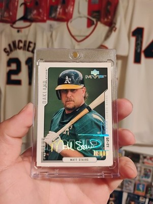 2000 upper deck mvp super script /25 Matt Stairs Oakland Athletics #12