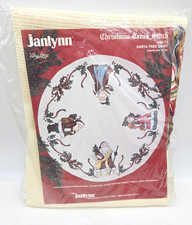 Janlynn Christmas Counted Cross Stitch Santa Tree Skirt Kit 40-73 Holiday NEW