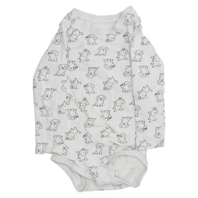 Tiny One, Body, Größe: 80, Grau, Baumwolle/Elasthan, Print, Unisex (Kinder) #X6a
