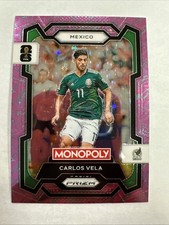 2026 Monopoly Prizm FIFA World Cup #53 Carlos Vela Pink Sparkle SP Mexico