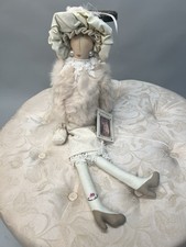 Brand new Carmen Manago Doll Grace Fur Coat Taupe Handmade Doll w tags