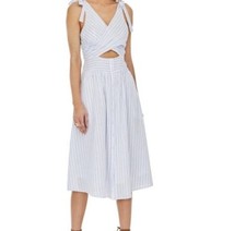 ASTR the Label Ellowyn linen dress Revolve Cut Out size Medium M