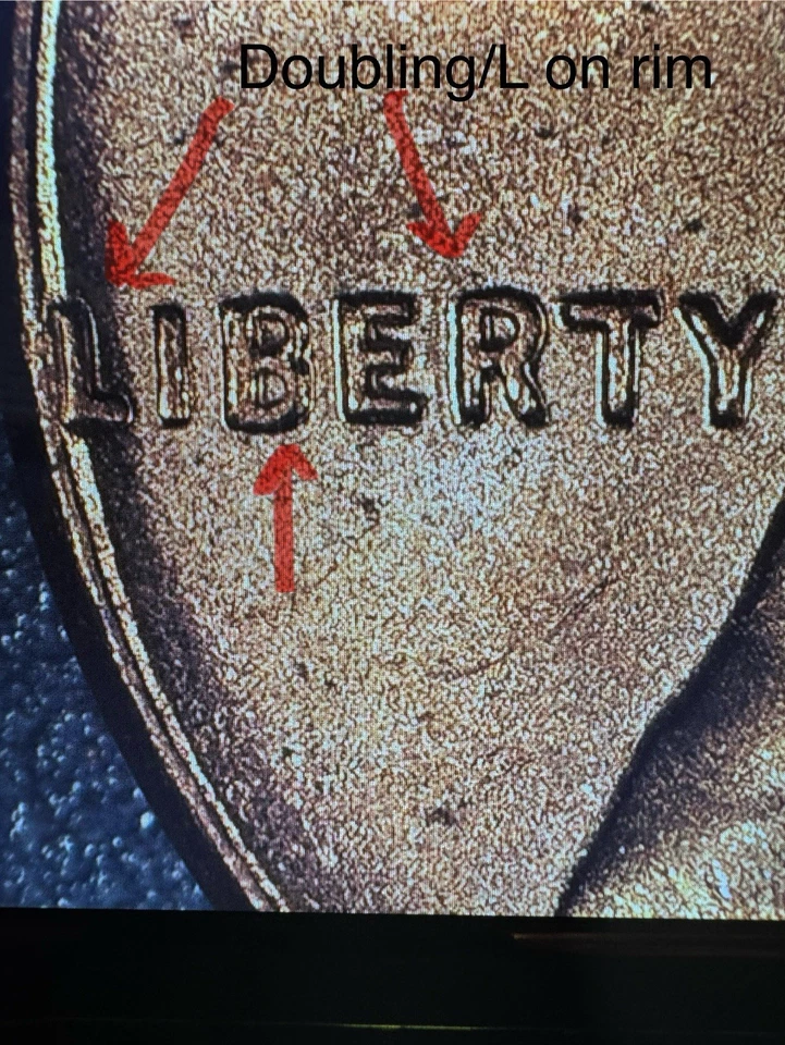 1958 D Lincoln Wheat w Errors “L” on Rim & DDO, Die Grease & DDR on Rev, UNC Red - Image 3 of 4