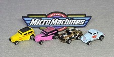 Lot Of 4 Vintage Micro Machines, Reflectors '32 Chopped Custom, Mercedes-Benz