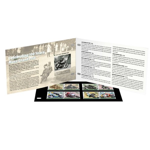 Celebrating 100 Years of the Manx Grand Prix 8 Stamps Set Presentation Pack 2023 - Picture 4 of 4