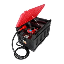 Red Portable Diesel Tank 48 Gal Fuel Tank with 12V Electric Transfer Pump