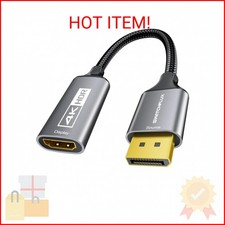 SWITCHFLUX Active DisplayPort to HDMI Adapter 4K 60Hz,1440P/2K 120Hz Uni-Direc