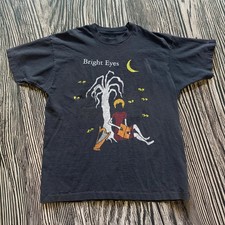 Image of 90's Bright Eyes Band Unisex Black T-shirt S-5XL