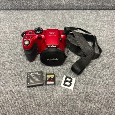 Kodak PIXPRO AZ362 16.0MP 36x Zoom Digital Camera Red Tested 16g Card Battery