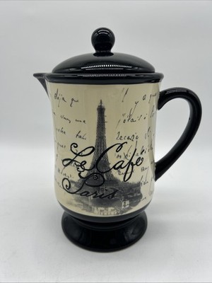 Certified International Le Cafe Paris Coffee Or Tea Pot - Tre Sorelle Studios