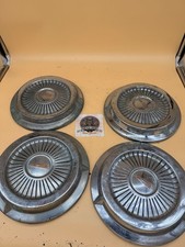 1958-60 Gm Oldsmobile Rocket 88 10.5 Dog Dish Hub Caps Original Set Of 4