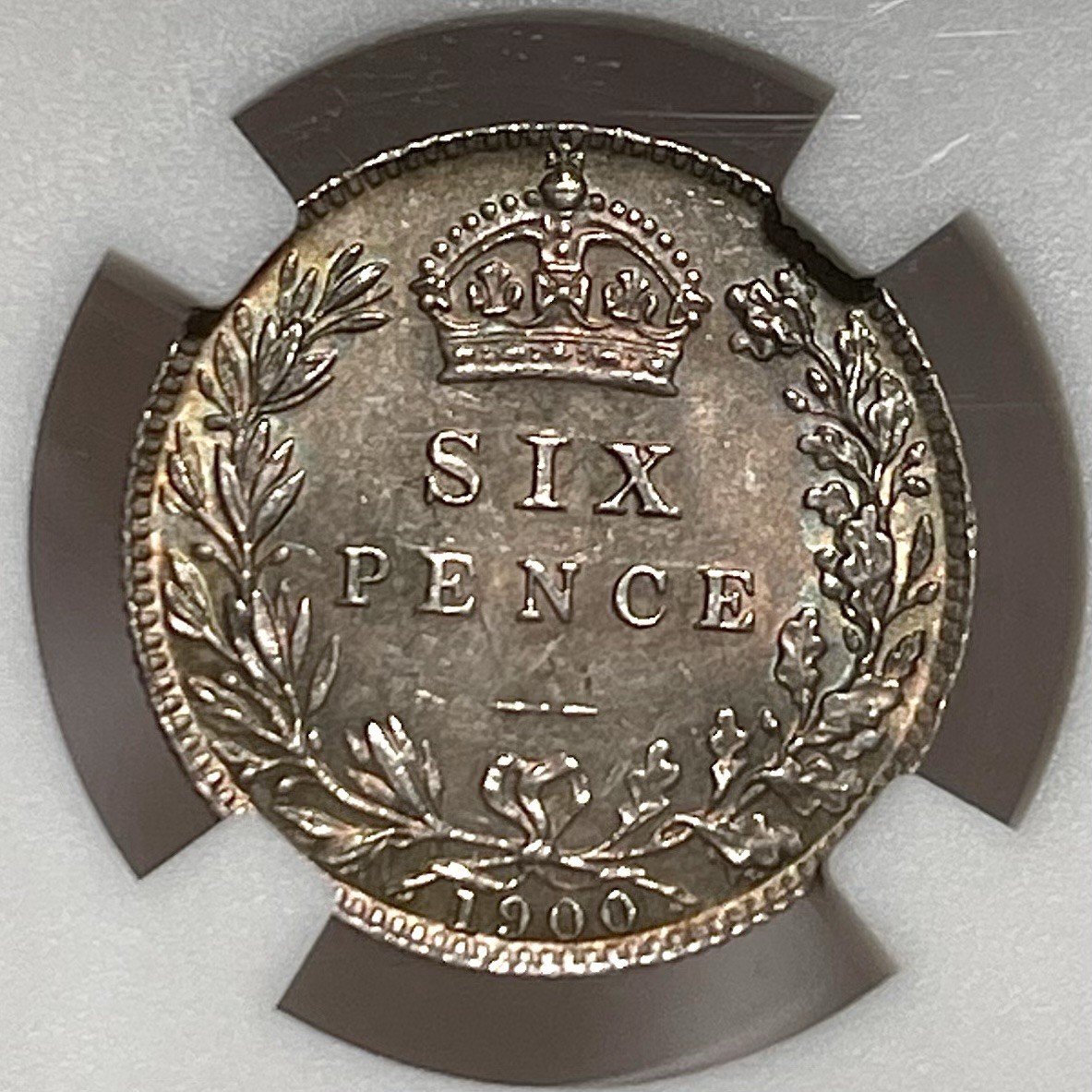 TouaregSilver ＆The Six‑Pence Token& more 1900 Six Pence 6P England Great Britain NGC MS64 Silver Coin .925