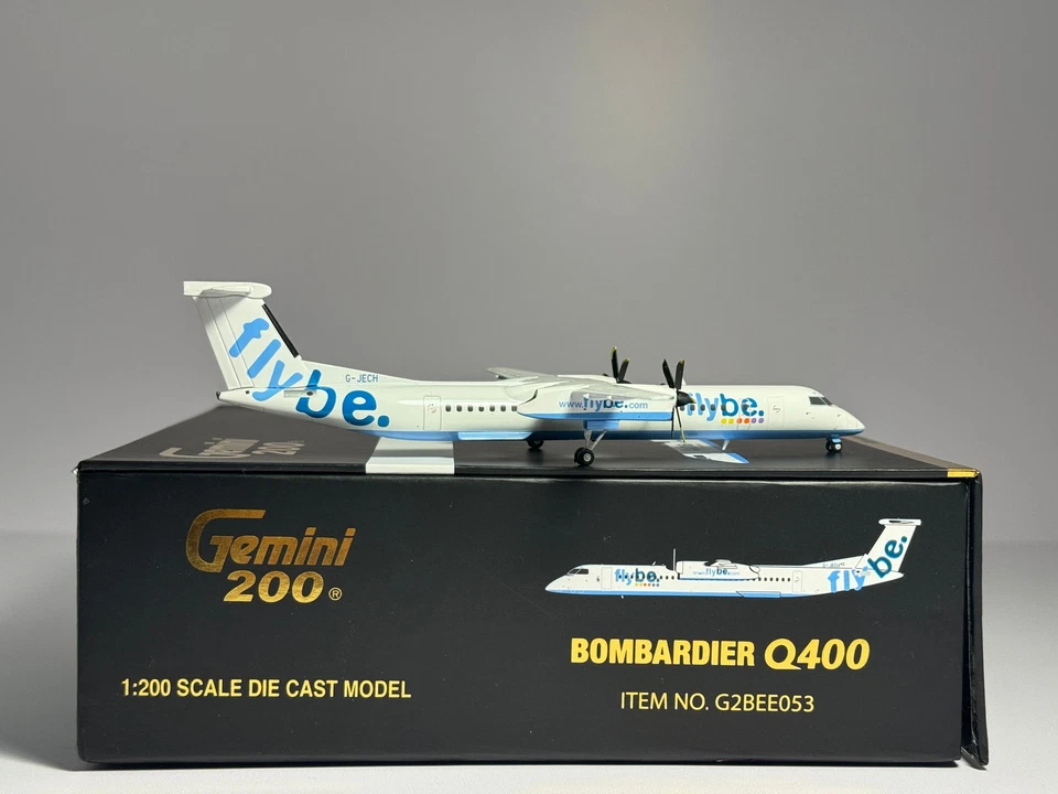Gemini Jets 1:200 Flybe De Havilland Q400 G-JECH 2000s colores G2BEE053 Foto 2 de 2