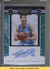 2016-17 Panini Grand Reserve Marble 8/10 Juan Hernangomez #4 Auto READ 0ys
