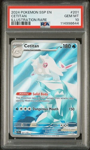 Pokemon Cetitan Surging Sparks 201/191 Illustration Rare PSA 10 Gem Mint