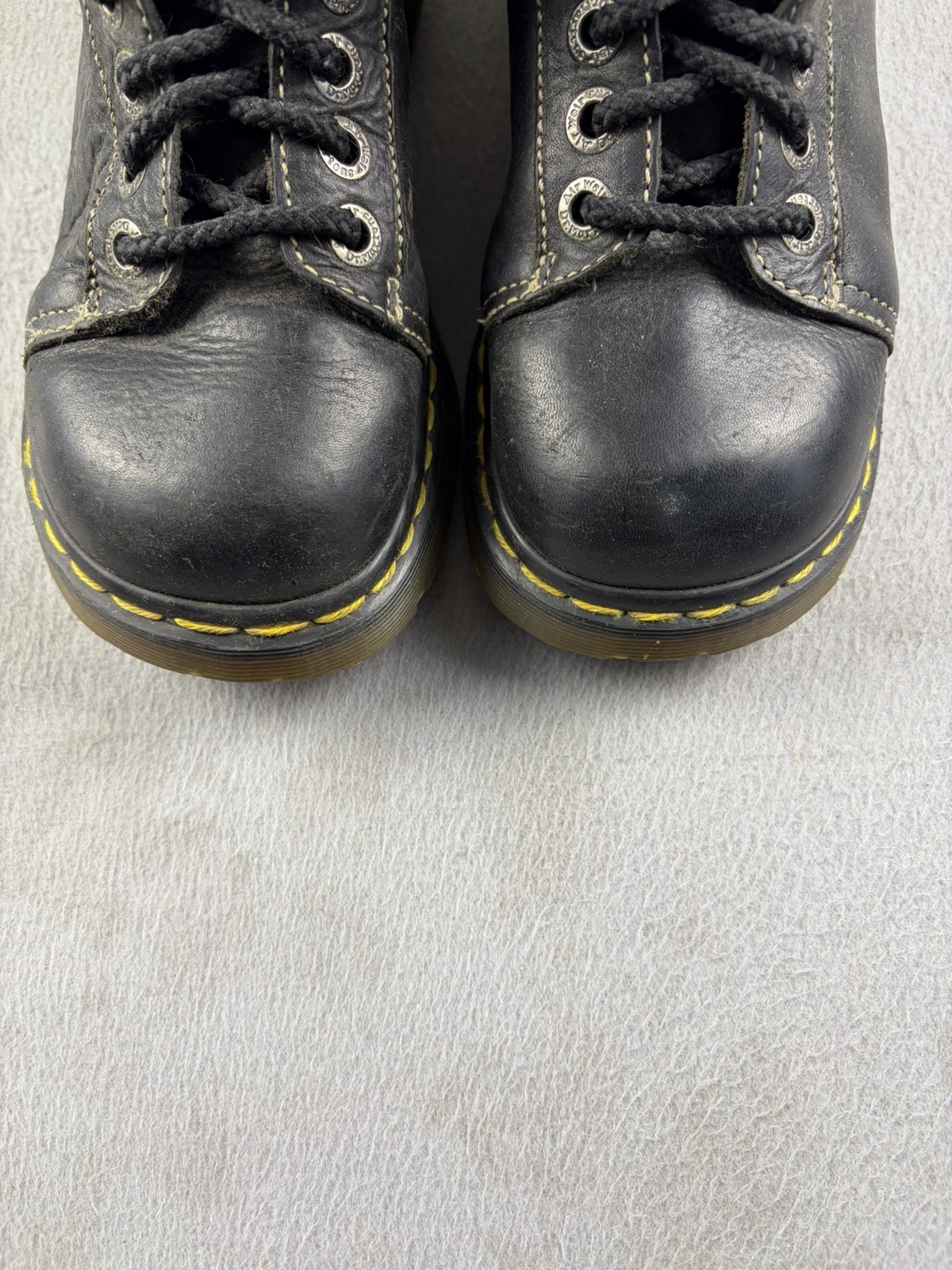 Vintage Dr Doc Martens 8542 Womens England Chunky Platform Boots Leather US 5 thumbnail 3