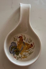 Eurita ~ Reston Lloyd ~ Spoon Rest ~ Melamine ~ Deep Cup ~ ROOSTER ~ 8 1/2"