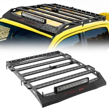 Roof Rack Cargo Luggage Carrier w/ Lights For 2005-2023 Toyota Tacoma Double Cab