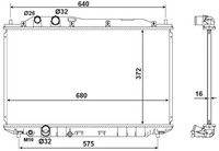 MotorküHler WasserküHler NRF 53534 FüR Honda FD R18A1 R16A1 FA Civic Aluminium 8