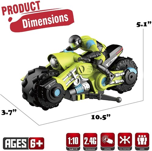Remote Control Motorcycles - 360° Spinning Action, High-Speed Racing Motorbik... - Picture 3 of 7