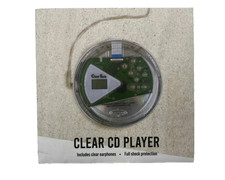 Cleartech Clear Cd Compact Disc Portable CD Player with Headphones New & Sealed