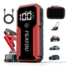 Car Jump Starter 5000A Peak 12V Battery Jumper Pack Portable Battery Booster Box