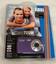 Vivitar ViviCam 7022 7.1MP Digital Camera Grape - NEW SEALED - HD 4x Zoom