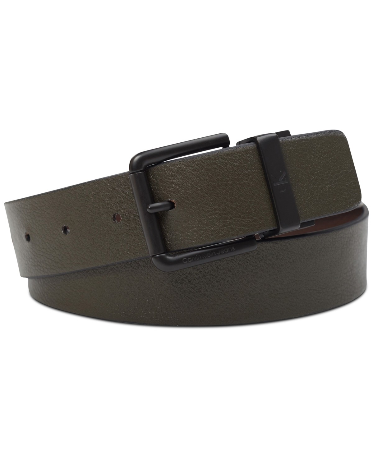 Calvin Klein Mens Reversible Belt BrownOlive Small 30-32 5890₽