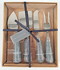 POTTERY BARN Marble Cheese Knives Set Of 4 NE...