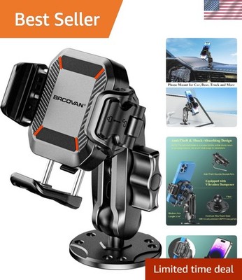 1-Second Lock & Release Phone Mount for Car, Boat, Truck: Fits 5.4-7.2'' Devices