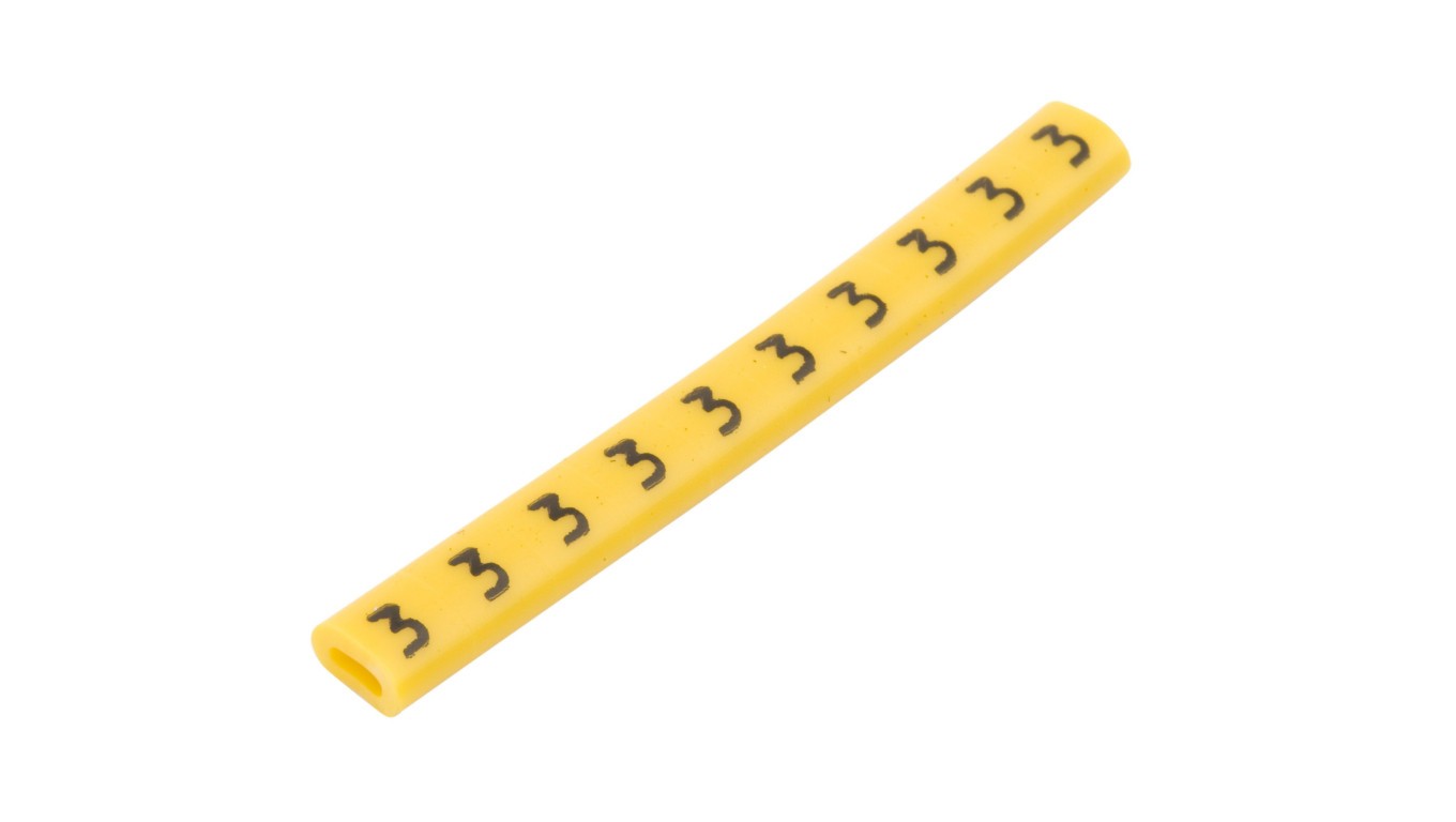 Cable Markers OZ-0/3 Yellow E04ZP-01020100400 (100pcs)